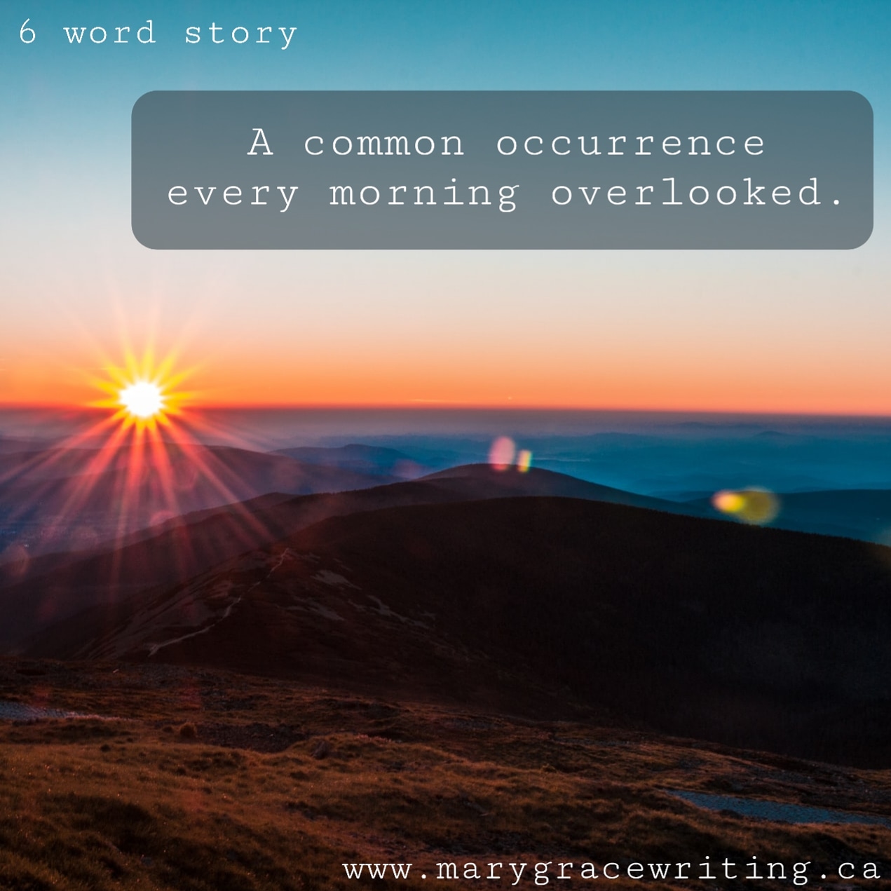 A Six Word Story (32)